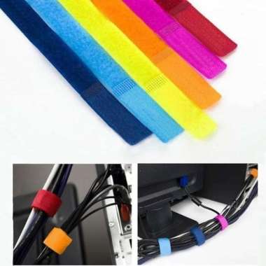 Perapih Kabel Pengikat Kabel Velcro Strap Kabel Organizer Perapih
