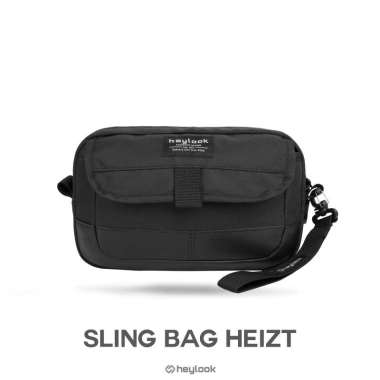 HEYLOOK Tas Selempang Pria Heizt Sling Bag Pria Tas Slempang Cowok BLACK