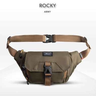 HEYLOOK Tas Selempang Pria Rocky Tas Pria Distro Tas Slempang Murah Sling Bag Cowok ARMY