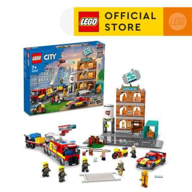 LEGO City 60321 Fire Brigade (766 Pieces), Mainan, Building Block, Toys