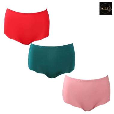 Aily FR57 Celana Dalam Wanita High Waist - Set 3pcs