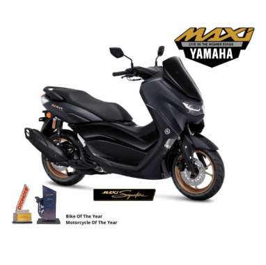 Yamaha All New Nmax 155 Connected Non ABS Version Sepeda Motor [VIN 2022/ OTR Bangka Belitung] Black &amp; Gold Bangka