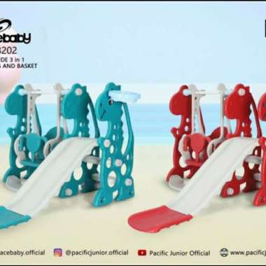 Mainan Anak Perosotan Ayunan Spacebaby SB8202 Space Baby SB 8202