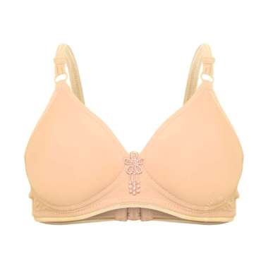 WIMIU Bra BH Wanita Pakaian Dalam Wanita 1313 Busa Tipis Tanpa Kawat Peach 40