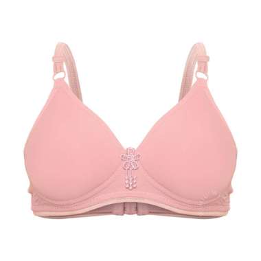 WIMIU Bra BH Wanita Pakaian Dalam Wanita 1313 Busa Tipis Tanpa Kawat Pink 38