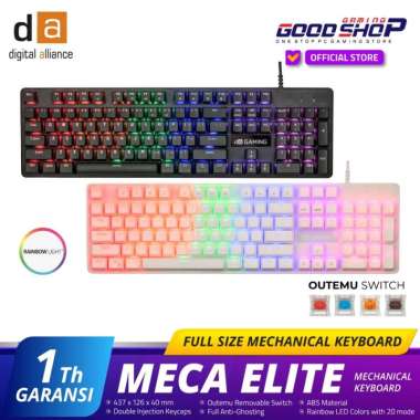 Digital Alliance Mecha Elite Full Size Mechanical - Gaming Keyboard White | Outemu Brown