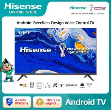 HISENSE 43 inch FHD Android Smart TV - Dolby Audio - Bluetooth - USB - HDMI (Model 43E4F)
