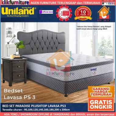 Bed Set Paradise Plushtop LAVASA PS3 Uniland Springbed 200 x 200