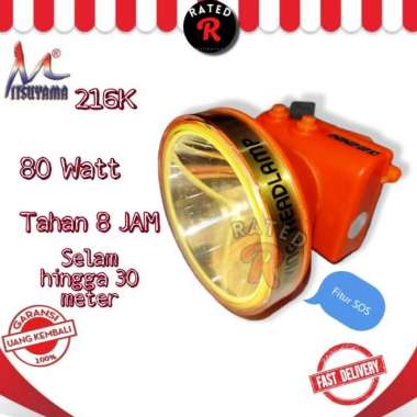 Senter Kepala Selam 80 Watt Mitsuyama MS216K/ Mitsuyama MS 216 Kuning 100 % ORIGINAL Multicolor