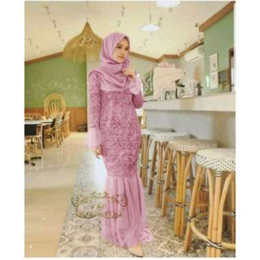 MAXI CHRISTALIA DRESS MERMAID BRUKAT TULANG TILE DRESS GAMIS DUYUNG GAMIS gamis pesta dress pesta mu