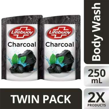 Promo Harga LIFEBUOY Body Wash Charcoal and Mint 250 ml - Blibli