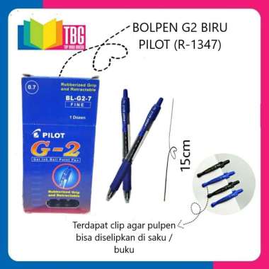 1 PCS BOLPEN G2 0.7MM PILOT / PULPEN PILOT/BALLPOINT 0.7MM BIRU (R-1347)