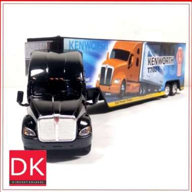 Miniatur Truck Kenworth T700 With Container HITAM - Truck Gandeng