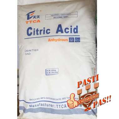 Asam Sitrat Citrun Citric Acid Anhy Pharma 500gr Pengawet Makanan Minuman