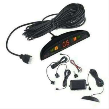 SENSOR PARKIR MOBIL 2 TITIK DISPLAY UNIVERSAL / SENSOR PARKIR E-DRIVE Black