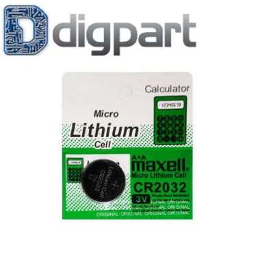 BATERAI LITHIUM 3V CR 2032 KANCING CR2032 Maxell CR2032 Battery