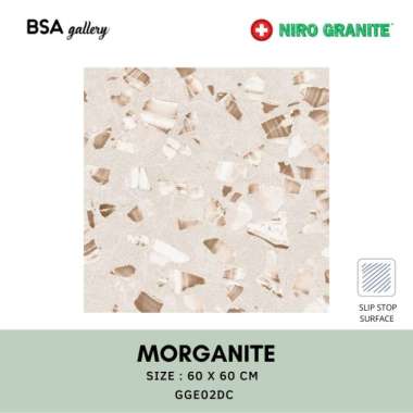 NIRO GRANITE TERAZZO MORGANITE 60X60 / GRANIT BATU TERASO CREAM