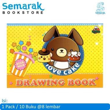 Dodo Buku Gambar A4 [1 Pack/10 Buku Gambar @ 8 Lembar]