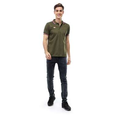 Hamlin Jack Atasan Formal Kaos Polo Pria Short Sleeve Material Cotton ORIGINAL - Army Army M