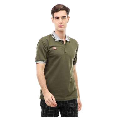 Hamlin Jack Atasan Formal Kaos Polo Polos Pria Short Sleeve Material Cotton ORIGINAL - Army Army XL
