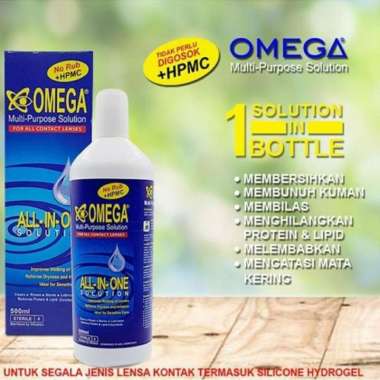 Cairan Softlens Omega Multi Purpose. Uk.500Ml