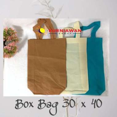 Tas Kain / Goodie Bag BOX BAG SPUNBOND Uk 30 x 40 PER LUSIN Putih