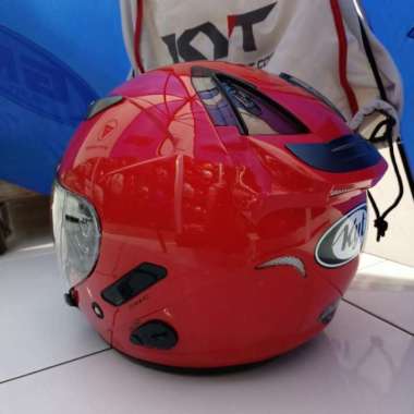 Jual Helm Kyt Double Visor Warna Merah 