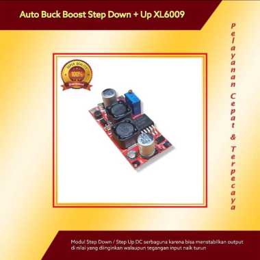 Red Auto Buck Boost Step Down Step Up XL6009 Converter