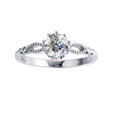Le Cote Ring - Cincin Moissanite Diamond by Her Jewellery GRA 6