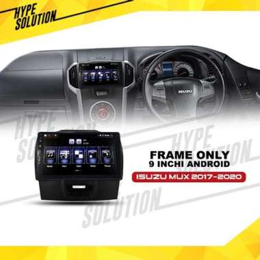 Frame Headunit Android 9 Inchi Isuzu Mux 2017-2020 Black