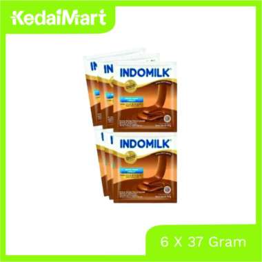 Promo Harga Indomilk Susu Kental Manis Cokelat per 6 sachet 37 gr - Blibli