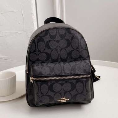 coach mini backpack black