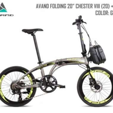 Sepeda Lipat 20 Inch AVAND CHESTER VIII 8 Speed Rem Hidrolik