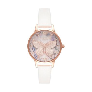 Olivia Burton OB16GH07 Analog Jam Tangan Wanita white