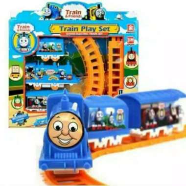 Mainan Anak Kereta Api Pakai Baterai Electric Train Trail Set Fiyyah Toys