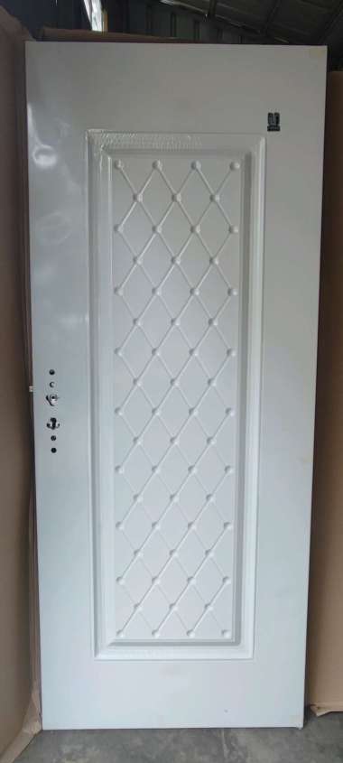 Pintu Baja Fortress JBS Urban 90.05 Motif Checker Warna Putih