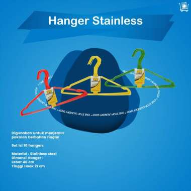 HANGER KAWAT 45cm HIJAU