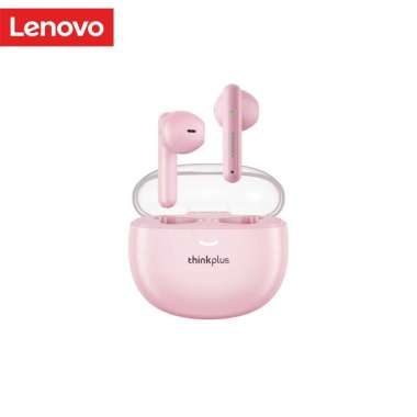 Lenovo LP1 Pro True Wireless Bluetooth Earbuds TWS Merah Muda