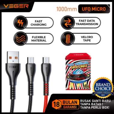 VEGER USB QC3.0 KABEL DATA CHARGER MICRO USB 3.0A ANDROID 100CM - 50PC