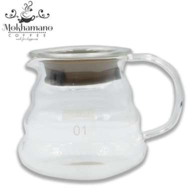 MURANEE COFFEE SERVER V60 RANGE SERVER KOPI TEA CLEAR GLASS 01 300ML