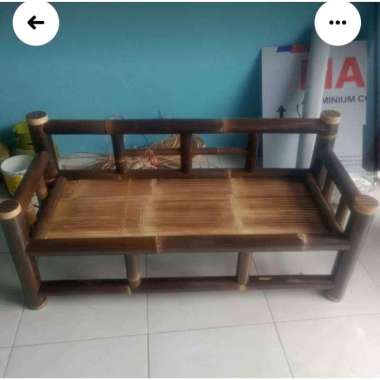 bangku panjang dari bambu hitam