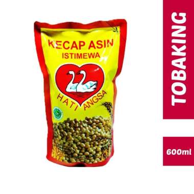 Kecap Asin HATI ANGSA Refil 600ml Kecap Medan Halal