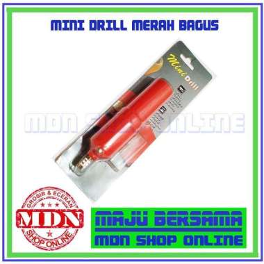 Mini Drill 12V Merah Bagus - Bor Pcb Mini