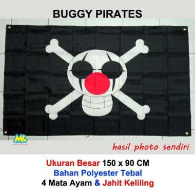 Bendera One Piece karakter ukuran besar / Zoro Shanks Blackbeard Buggy buggy