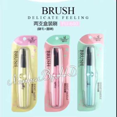 KUAS SIKAT ALIS isi 2 LIPSTICK & MASCARA BRUSH