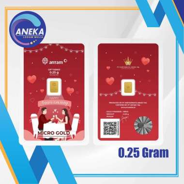 LOGAM MULIA MICRO GOLD ANTAM HARTADINATA 0.25 GRAM ANNIVERSARY 1