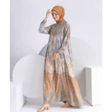 Charrana Dress - Gamis Terbaru Dior Silk Premium Dress Wanita Lengan Panjang Maxi Dress Kekinian LD 