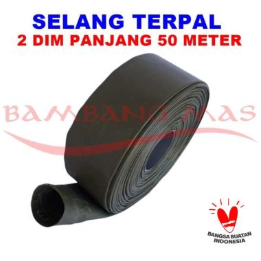 Selang Drip Irigasi Terpal Orchid Semi Karet 2 Dim Panjang 50 Meter
