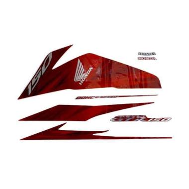 AHM Sticker Body Kiri Motor for Honda Supra GTR 150 Red