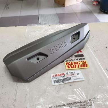 Cover/Tameng/Pelindung Knalpot Xeon Rc, Gt125, Aerox 125 Asli Yamaha - Abu-abu